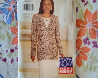 vintage whole pattern jacket セット Vintage 1980s Misses' Jacket & Dress Pattern // Butterick