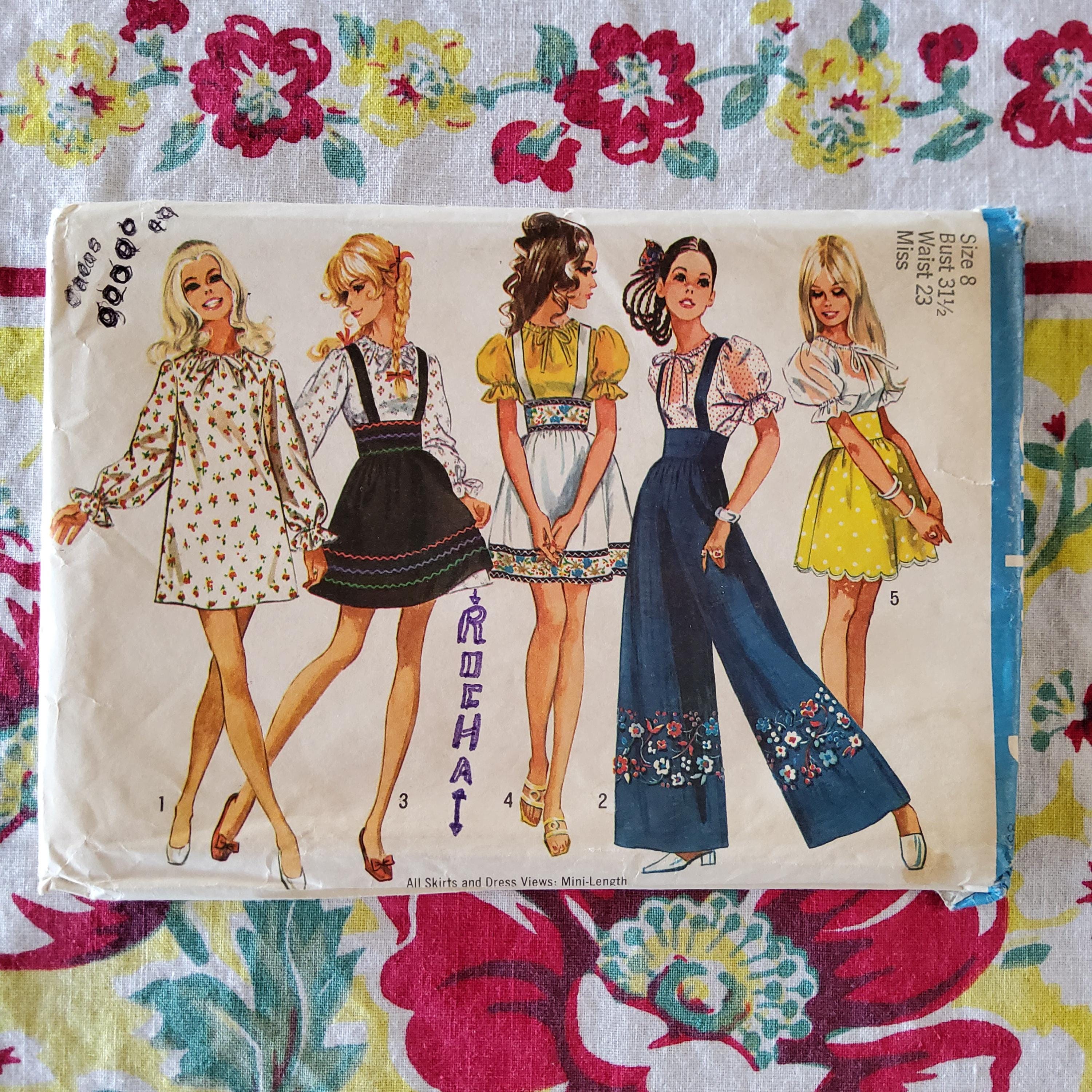 Simplicity 8208 Complete Uncut Factory Folds Vintage 1969 60s