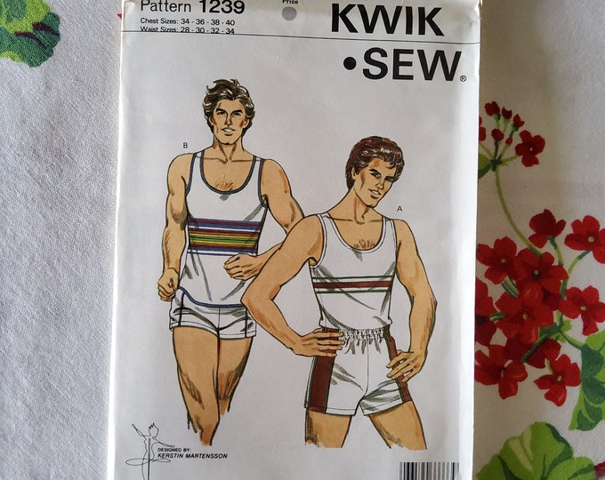 Macho Pattern Kwik Sew 1239 Complete Uncut FF Unopened Vintage 80s Sewing Pattern ...