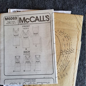 McCalls 6069 Complete Uncut Factory Folds Easy 1 Hour Dress | Etsy