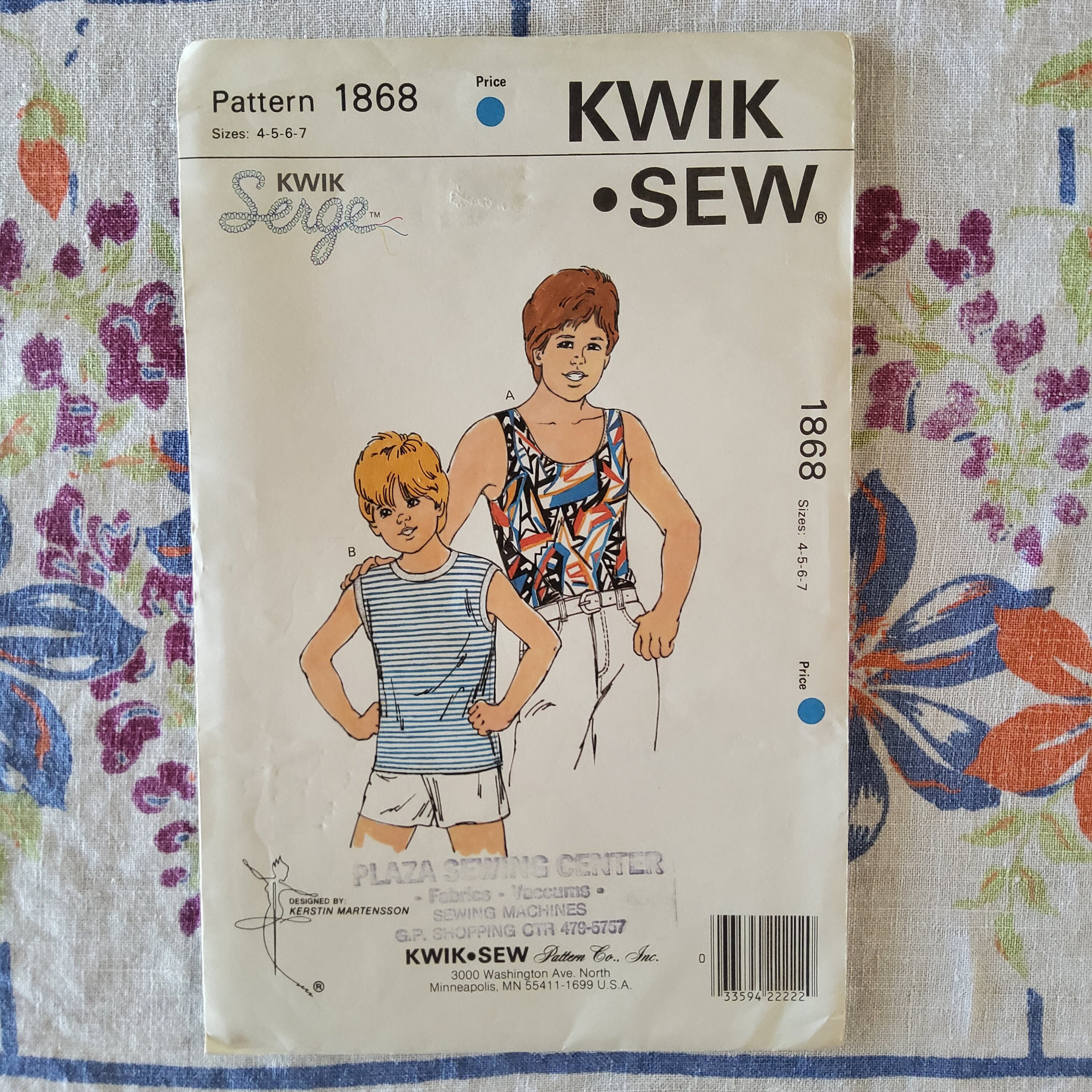 Kwik Sew 1868 Complete Uncut Factory Folds Vintage 80s Sewing