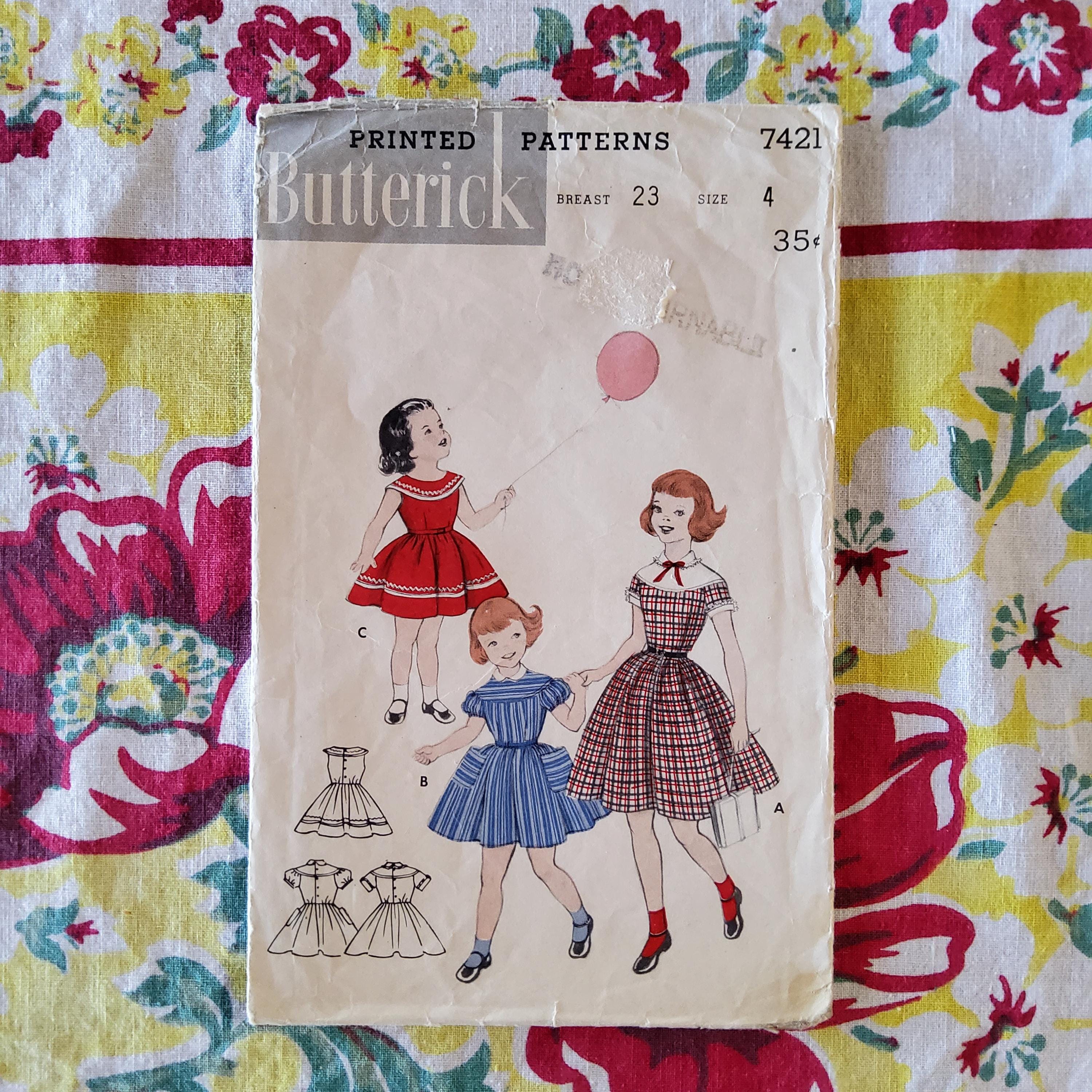 50s Big Collar Dress - Etsy