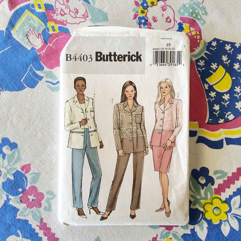 Butterick 4403 Complete Uncut Factory Folds Vintage 2004 Sewing Pattern ...