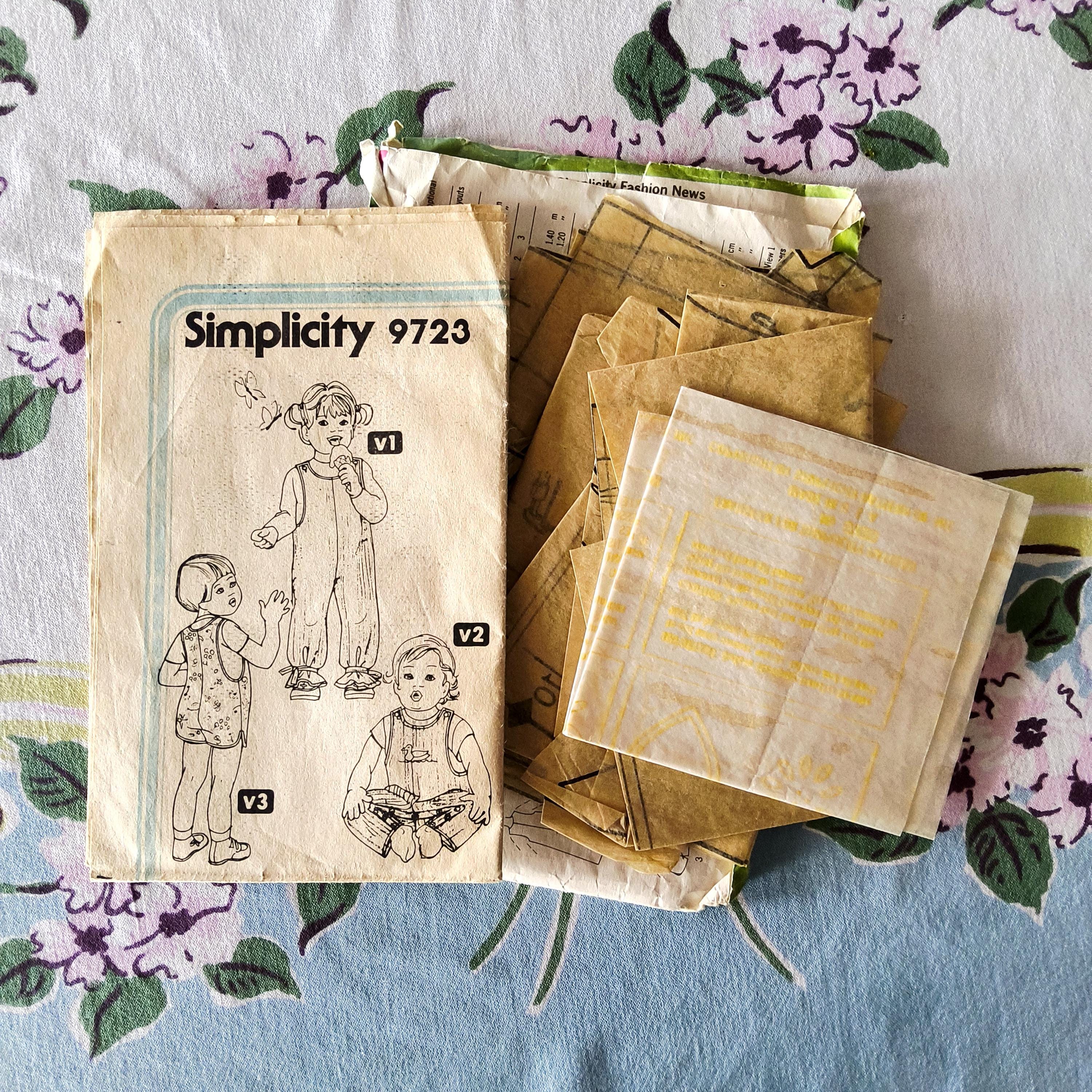 Simplicity 9723 Complete Uncut FF or Cut Complete Vintage 1980