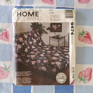 McCalls Home Decorating 6474 Complete Uncut Factory Folds Vintage 90s Sewing Patter Cover Essentials Cover IT ALL Chairs Futons Views