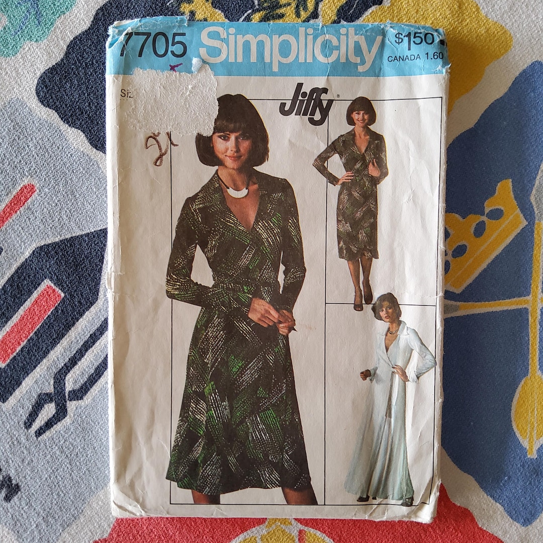 Simplicity 7705 Complete Uncut Factory Folds Vintage 70s Sewing Pattern ...