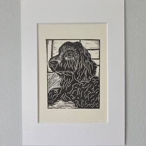 Dog Lino Print - Cockapoo