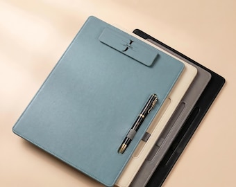 Personalized A4 Clipboard with Name & Pen Holder · Colorful Classroom Essential · Sentimental Teacher Gift