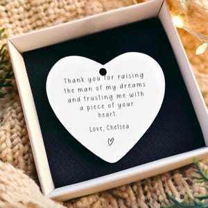Personalized Wedding Keepsake - Mother In Law Gift, Mother&#39;s Day Gift, Thank you Mom Ornament, Love You Mother Ornament