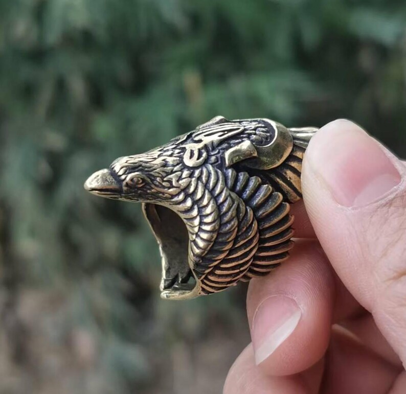 Statue Rng Vintage Copper Eagle Statue Ring for Men,womens ,exquisite Beautiful ...