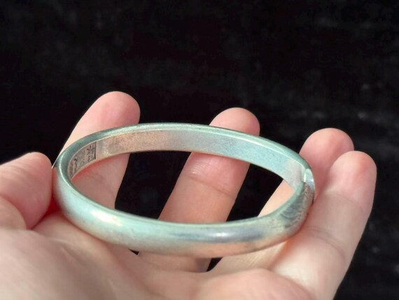 White copper Cuff Bangle Bracelet,Adjustable Bang… - image 6