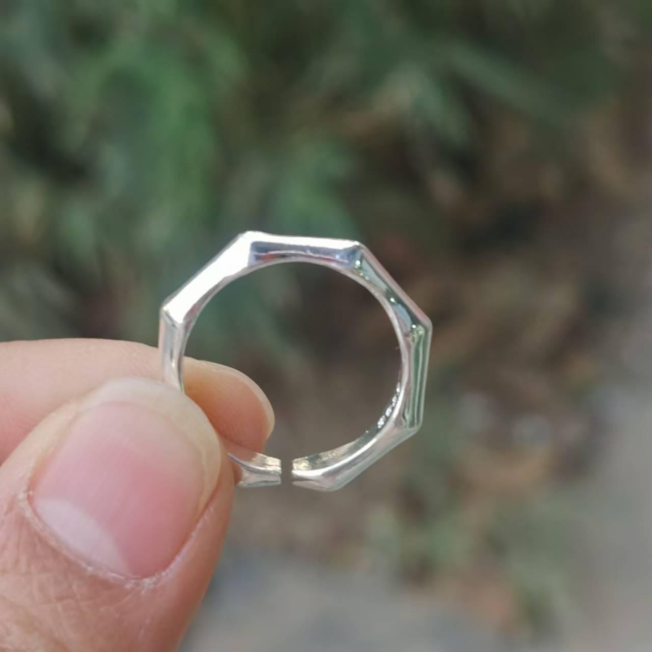 Schöner Vintage 925er Silberring Damen Vintage Ring Sammlungsgeschenk, Vintage Handmade Ring, Exquisiter einstellbarer Ring, Geschenke für Women.em90