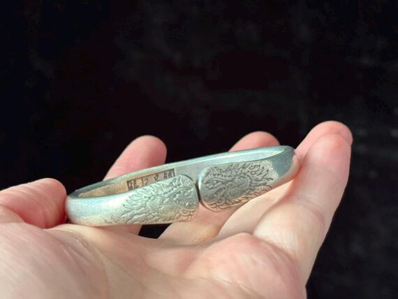 White copper Cuff Bangle Bracelet,Adjustable Bang… - image 10