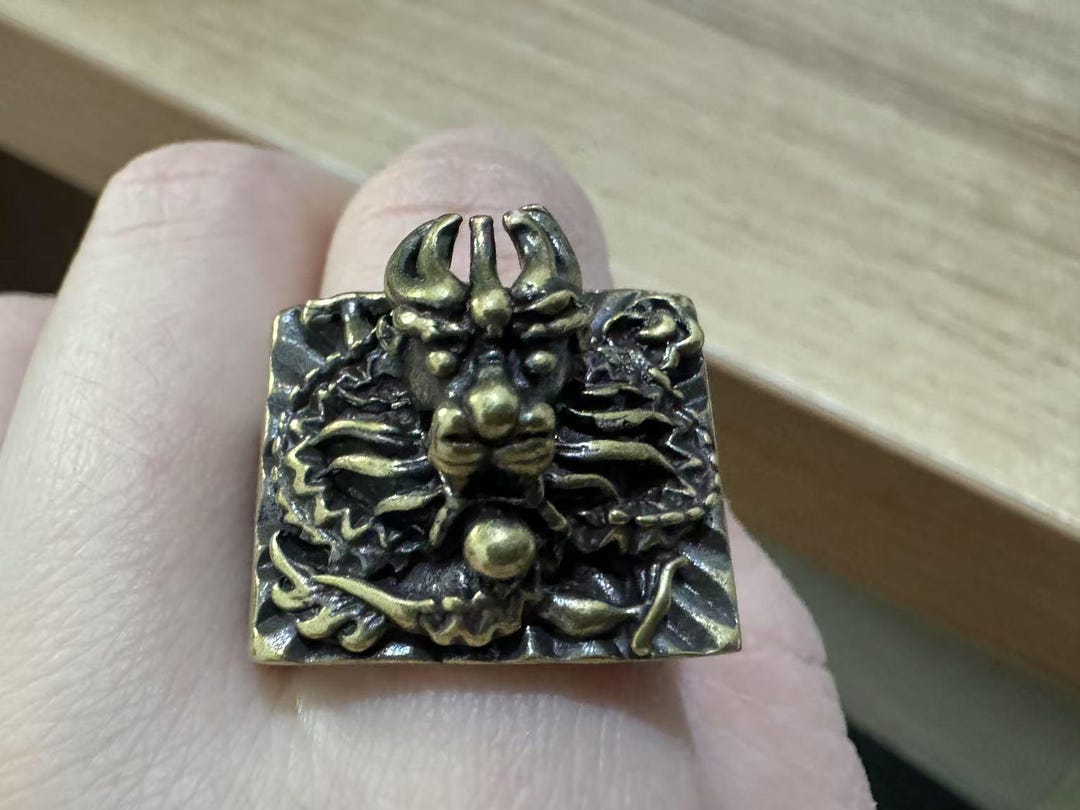 Statue Rng Vintage Copper Feng Shui Dragon Statue Ring for Women,exquisite ...
