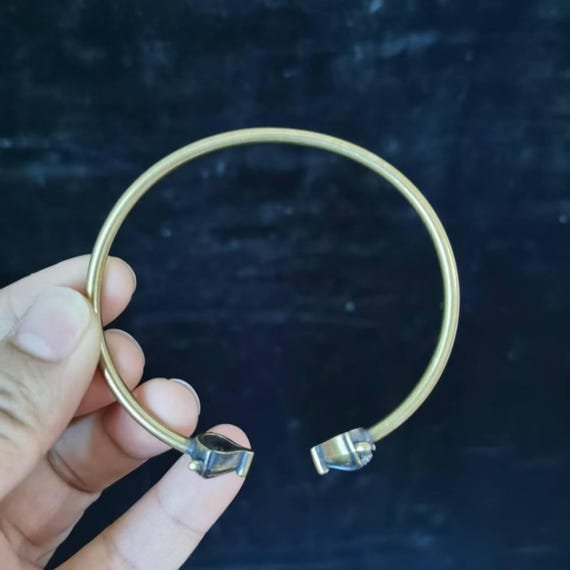 Solid Pure Copper fox Head Face Cuff Copper Arthr… - image 9