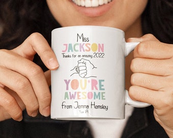 Female Teacher Gift Personalised Teacher Mug Teacher Appreciation Custom Teacher Coffee Mug Gifts For Her End Of Year School Gift Student