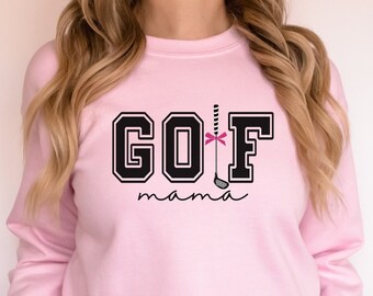 Golf Mom Golf Mama Personalised Golf Sweatshirt Womens Custom Golf Gift Mothers Day Gift for Golf Grandma Shirt Sports Mom Shirt Golf Club