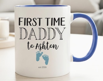 Personalised New Dad Gift From Wife Custom 1st Fathers Day Coffee Mug From Baby First Time Dad Gift First Time Daddy Gift Promoted To Dad