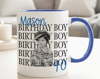 40th Birthday Photo Mug For Him Custom 40th Male Birthday Gift Chapter 40 Gifts For Men