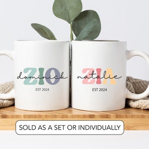 Custom Pregnancy Reveal Mug for New Zia and Zio Pregnancy Announcement Aunt and Uncle  New Auntie New Uncle Mug Set New Uncle Aunt Gift