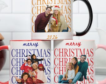 Personalised Christmas Family Photo Coffee Mug Funny Family Picture Mug Gift Christmas Gift For Grandparents Gift For Mom Dad