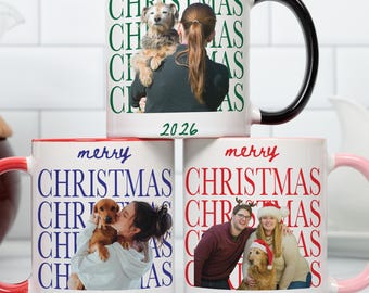 Dog Photo Mug Personalised Christmas Mug Custom Dog Picture Mug Dog Mom Dog Dad Coffee Mug Gift For Dog Parents
