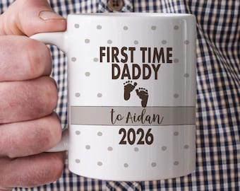 Personalised New Dad Gift From Wife Custom 1st Fathers Day Coffee Mug From Baby First Time Dad Gift First Time Daddy Gift Spot Mug