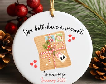 Personalised First Time Grandparents Christmas Ornament First Grandchild Christmas Ornament Expecting Ornament Promoted to Grandparents