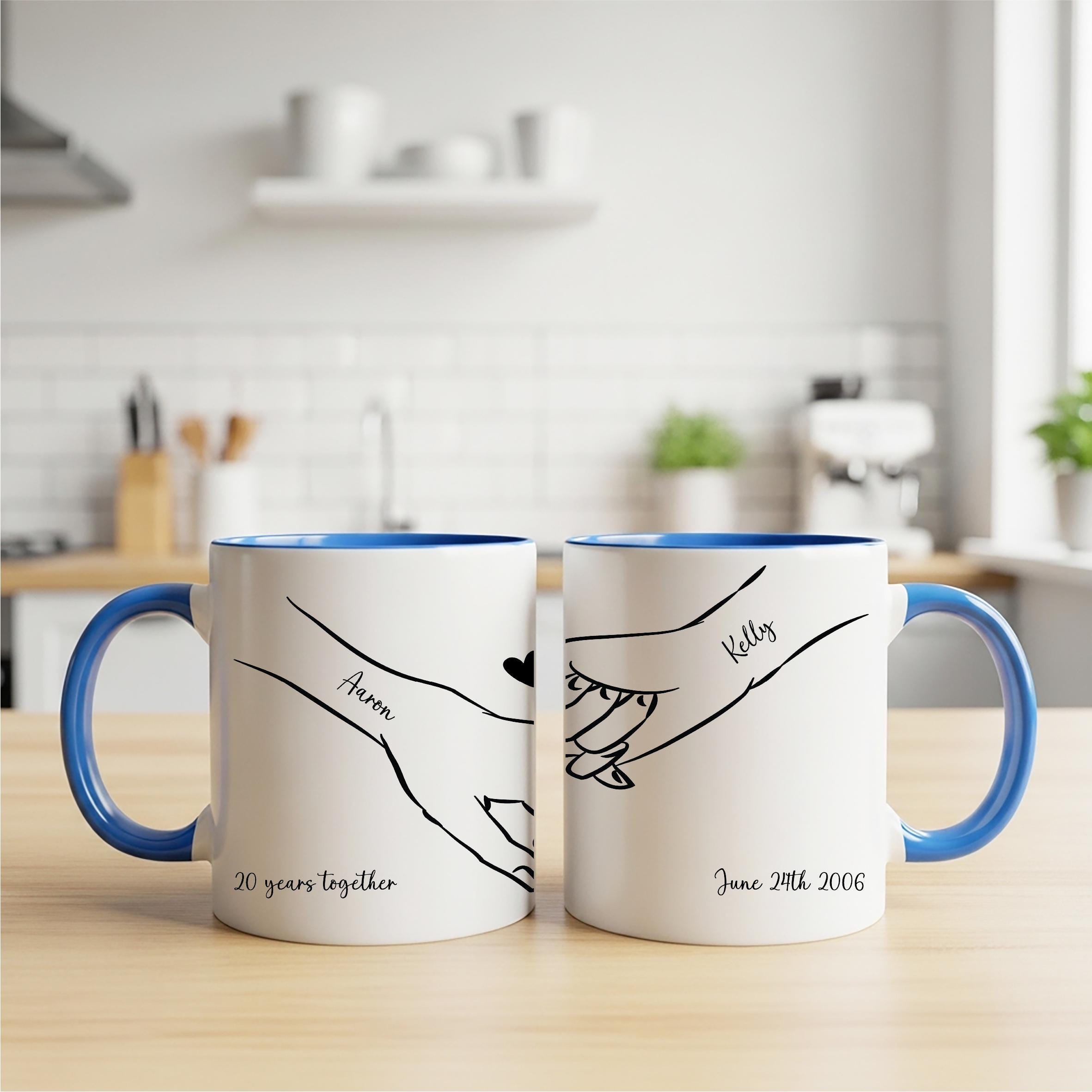Taza De 20 Aniversario Personalizada 'Señora Y Señor' | Regalo Caja De Dinero Y Amor