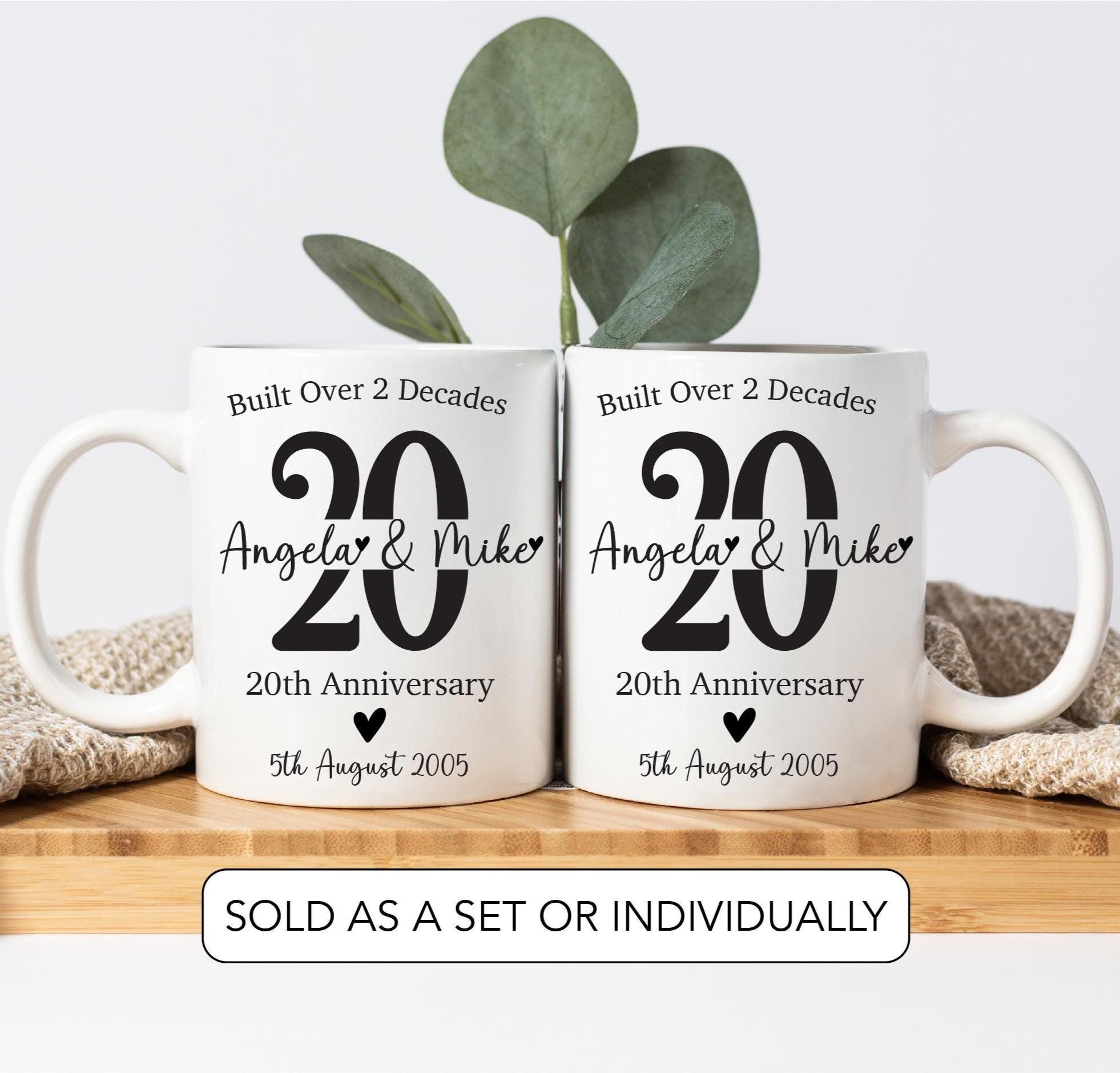 20th Year Wedding Anniversary Gift Couples Twenty Year Anniversary