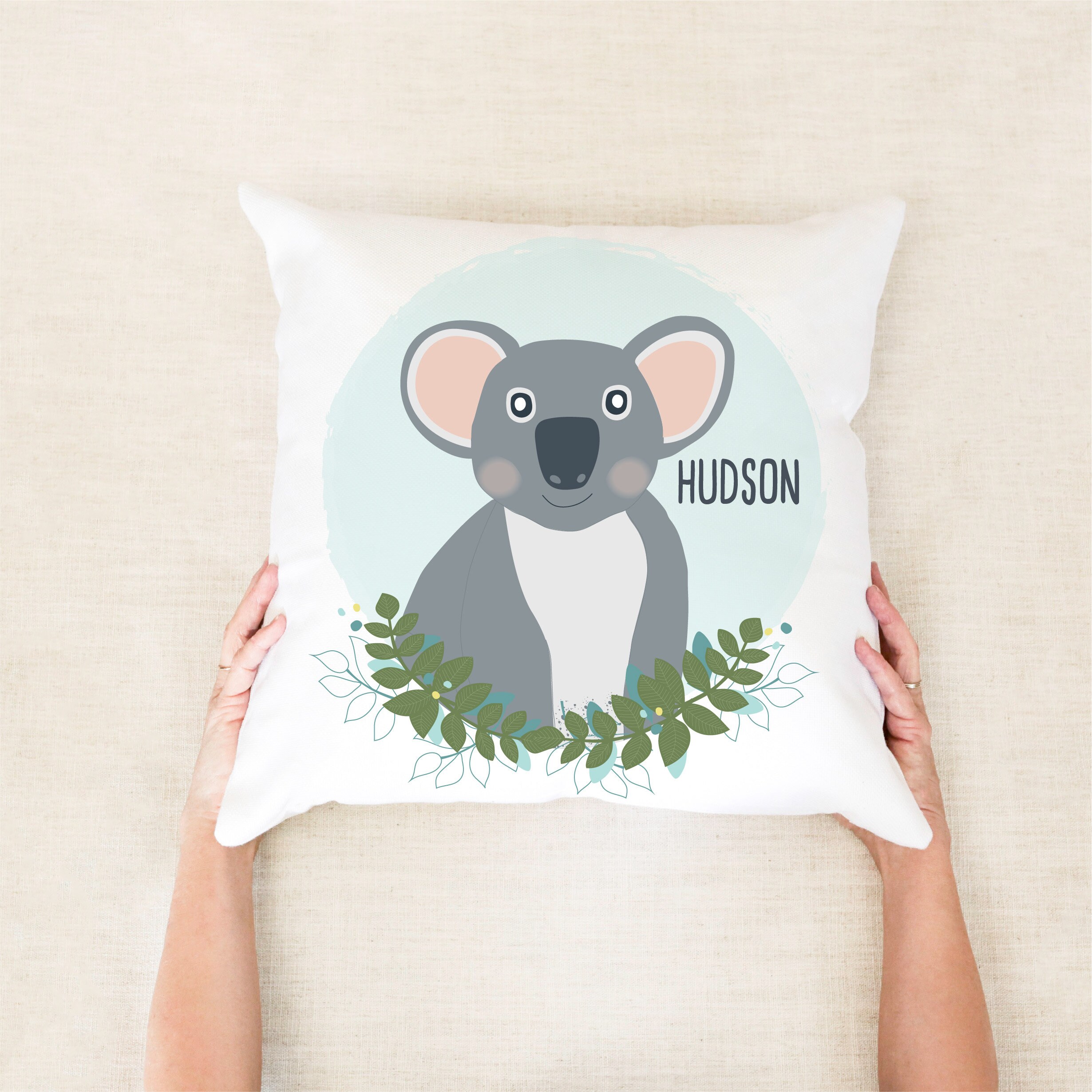 Koala Cushion Koala Nursery Decor Koala Bedroom Decor Etsy