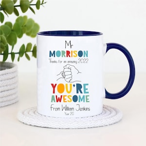 Male Teacher Gift Personalised Teacher Mug Teacher Appreciation Mug Custom Teacher Mug Gifts For Him End Of Year School Gift From Student