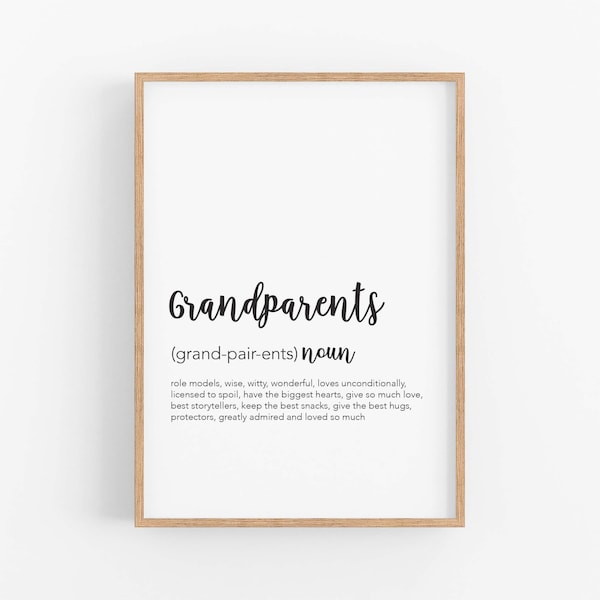 Definition Of A Grandparent Printable