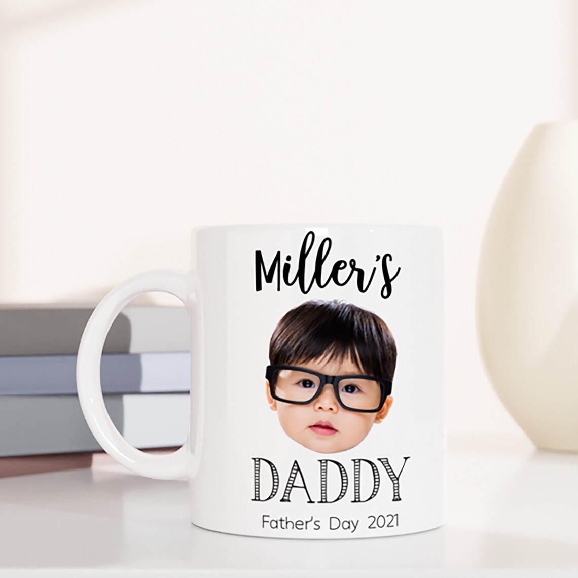 Baby Photo Gift for Dad Personalised Daddy Mug Personalised Etsy