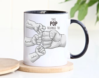 Personalised Grandpa Coffee Mug Custom Gift From Grandkids Customizable Mug Great Grandpa Mug Fathers Day Mug Personalized Grandad Mug