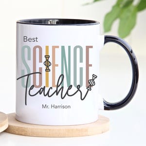 Customizable Science Teacher Mug Science Teacher Gifts Personalised Science Teacher Best Teacher Ever Gift From Student Teacher Appreciation