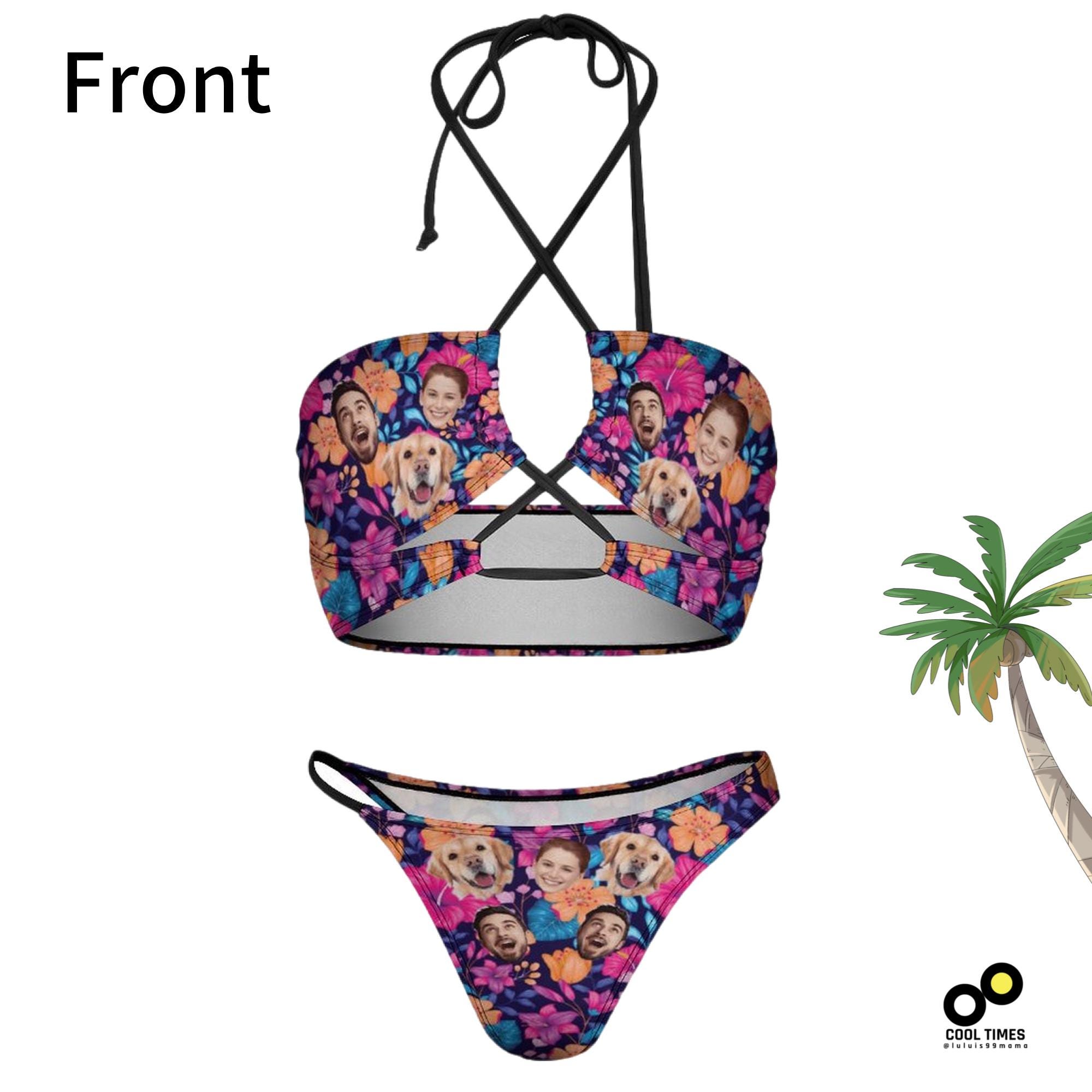 Quick selling, personalized 3D printing skull, finger bikini, beach Mini personality Suit Swimsuit