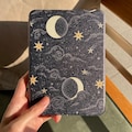 Moons and Stars Kobo Case Witchy Kindle Case, Aesthetic Kobo Clara/Libra Cover for Book Lovers, Kindle Paperwhite Case Clear Back with Strap product logo
