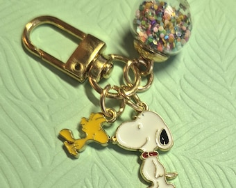 Confetti Snoopy Keychain