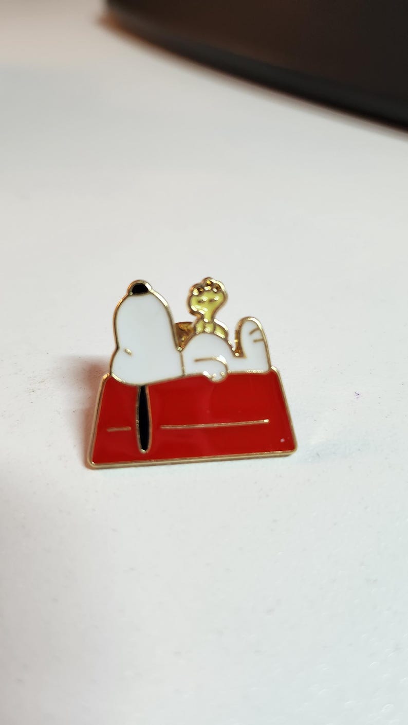 Snoopy & Woodstock Enamel Pin - Etsy