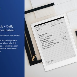 Modelli di agenda settimanale e giornaliera per Supernote A5X