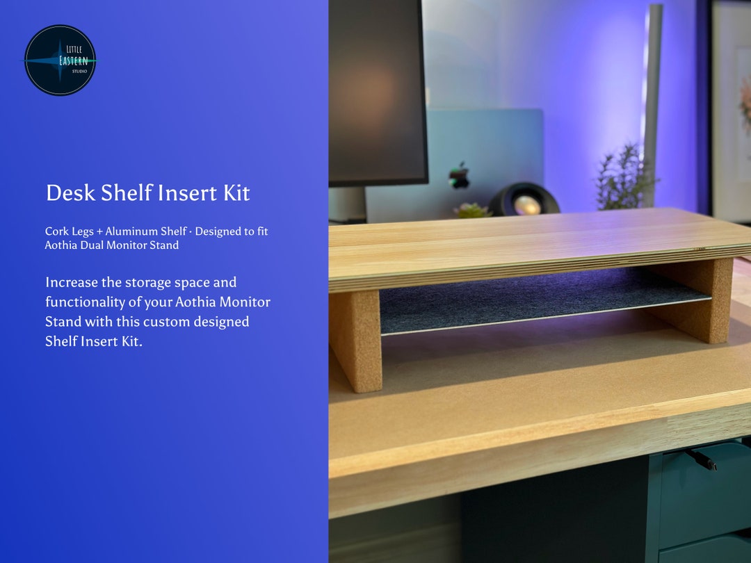 Desk Shelf Insert Kit for Aothia Dual Monitor Stand Etsy