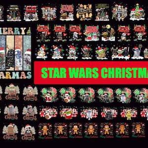 70+ Star Wars Christmas Png Bundle, Christmas Galaxy Png, Christmas Star Wars, Dis.ney Star wars Xmas, Darth Vader Christmas, Storm Trooper