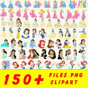Princess PNG Clipart Bundle, Disney Girl Trip Png, Disney Princess Png, Family Vacation Png, Princess Birthday Tee, Disneyland Vacation Png