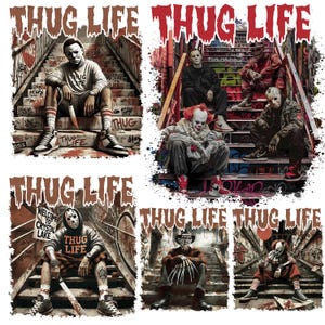 Personaje de Halloween de Thug Life (Película de terror), Asesino de serie (Película de terror), Asesinos de películas (Película de terror), Halloween de moda (2025)