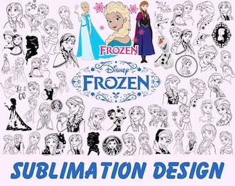 70+ Frozen Svg Png Bundle, Frozen Svg, Frozen Png, Frozen Clipart, Frozen Birthday Png, Disney Princess Png, Anna Elsa Olaf, EXF,EPS Digital
