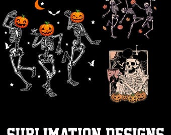 Dancing Skeleton Pumpkin Png, Funny Halloween Png, Cute Fall Png, Spooky Season, Pumpkin Face Png, Pumpkin Skeleton Halloween 2025 Png