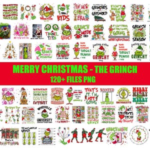 The Grinch Png Bundle, Grinch Christmas Png, Retro Grinchmas Png, Grinch Mom, Merry Grinchmas Png, Grinch Santa, Xmas Holiday, Whoville png
