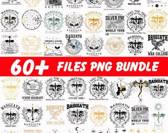 Más de 60 paquetes PNG de la Cuarta Ala, Llama de Hierro, Paquete de la Escuela de Guerra Basgiath, Violeta Sorrengail, Xaden Riorson, Amante de los libros