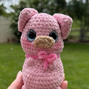 Handmade Chonky Pig Plushie: Adorable Stuffed Animal Toy